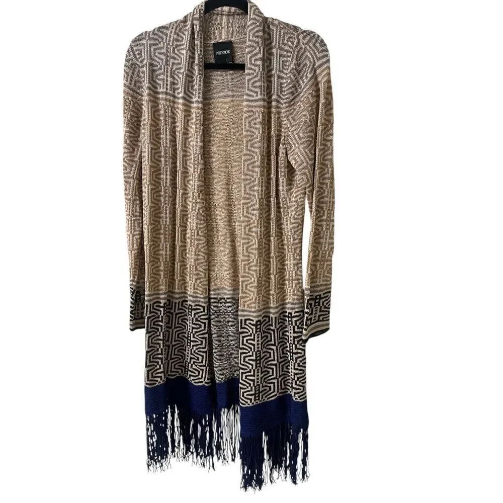 Nic + Zoe cardigan sweater light weight medium